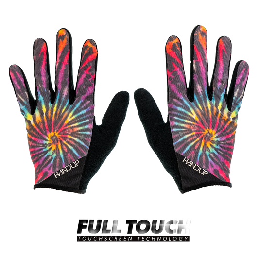 Reverse Tie-Dye Full Finger Gloves