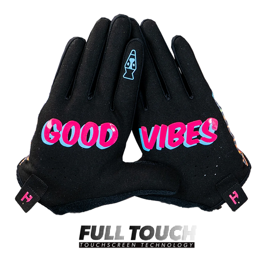 Reverse Tie-Dye Full Finger Gloves