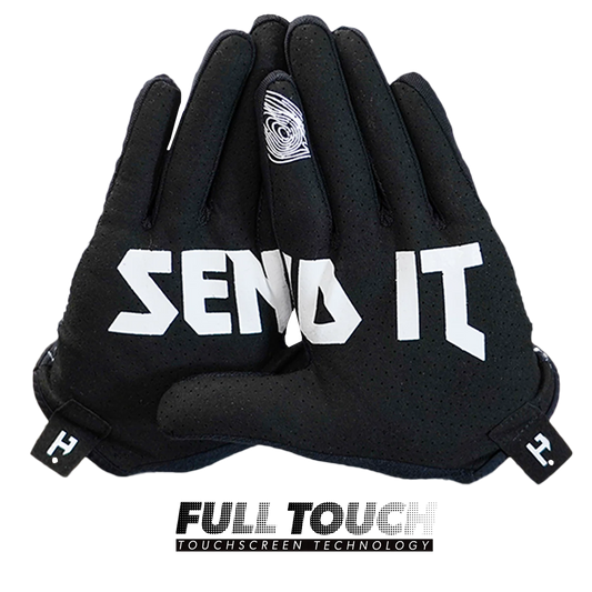 Topo Lines Full Finger Vented MTB gloves