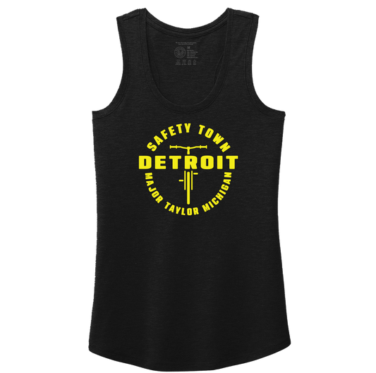 Safety Town Detroit Feminine Fit Triblend Racerback Tank