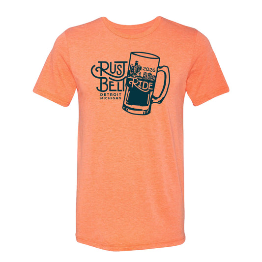 Rust Belt Ride 2026 Tee - orange sorbet
