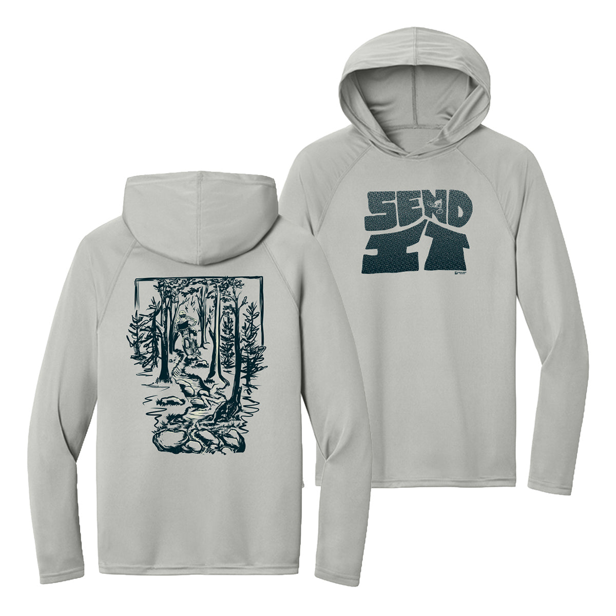 Send It, hooded performance tee