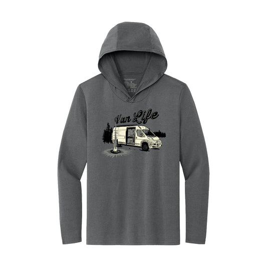 Van Life, hooded long sleeve triblend