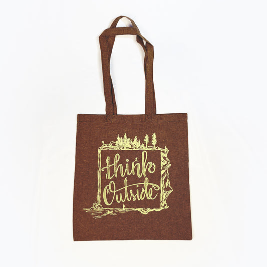 Think Outside Recycled Tote Bag