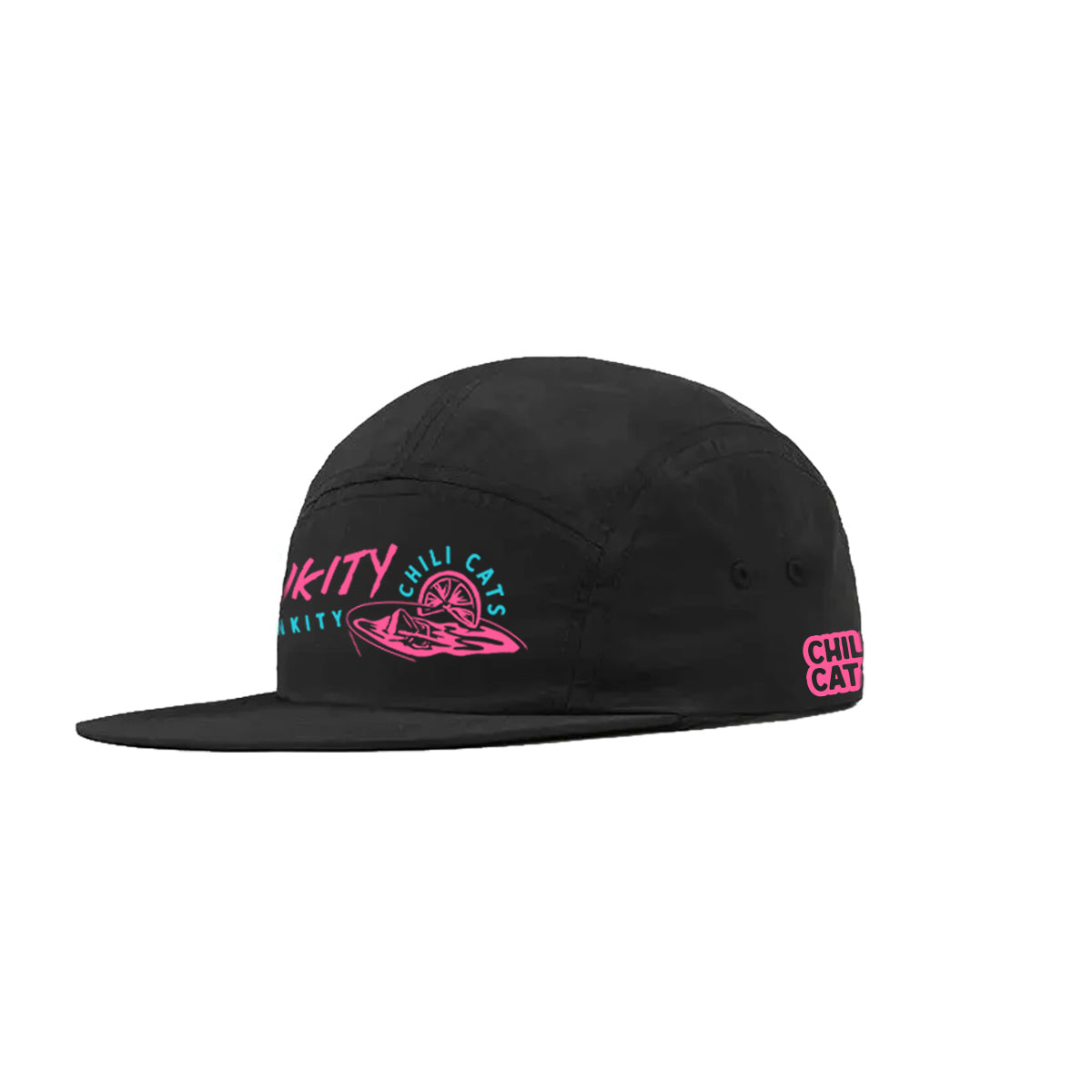 Pete's Pinkity Drinkity Chili Cats Packable Camper hat