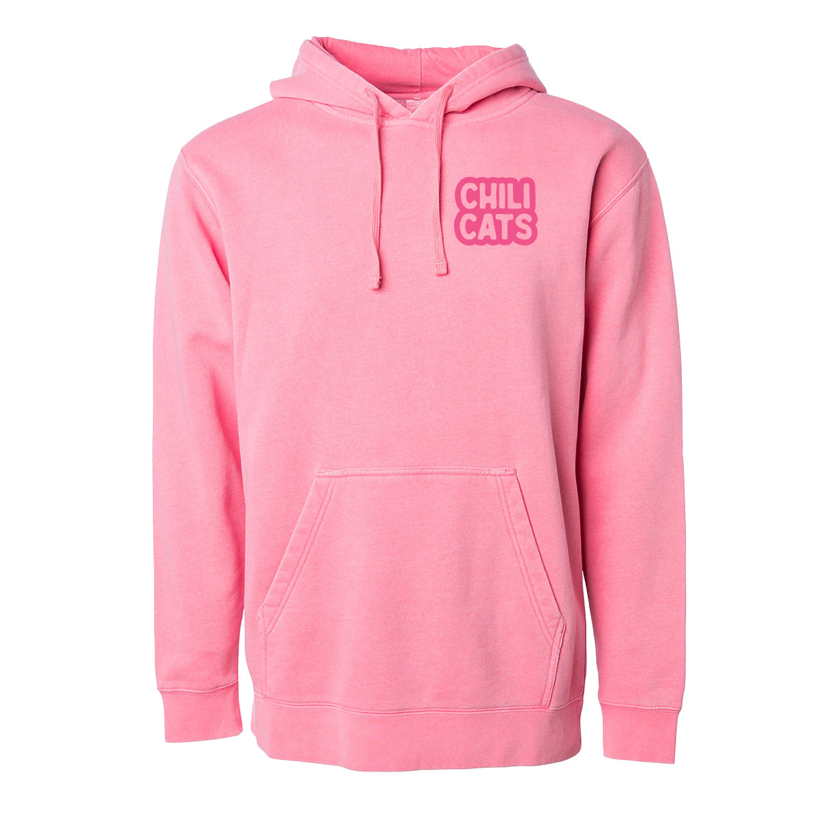 Pete's Pinkity Drinkity Chili Cats vintage washed hoodie