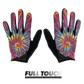 Reverse Tie-Dye Full Finger Gloves
