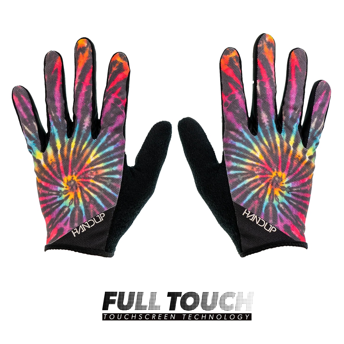 Reverse Tie-Dye Full Finger Gloves