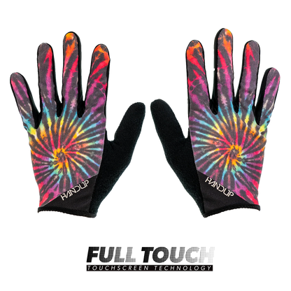 Reverse Tie-Dye Full Finger Gloves