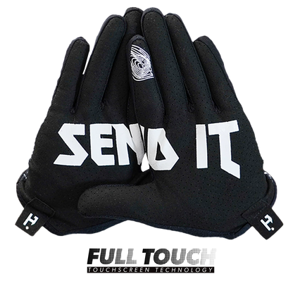 Topo Lines Full Finger Vented MTB gloves