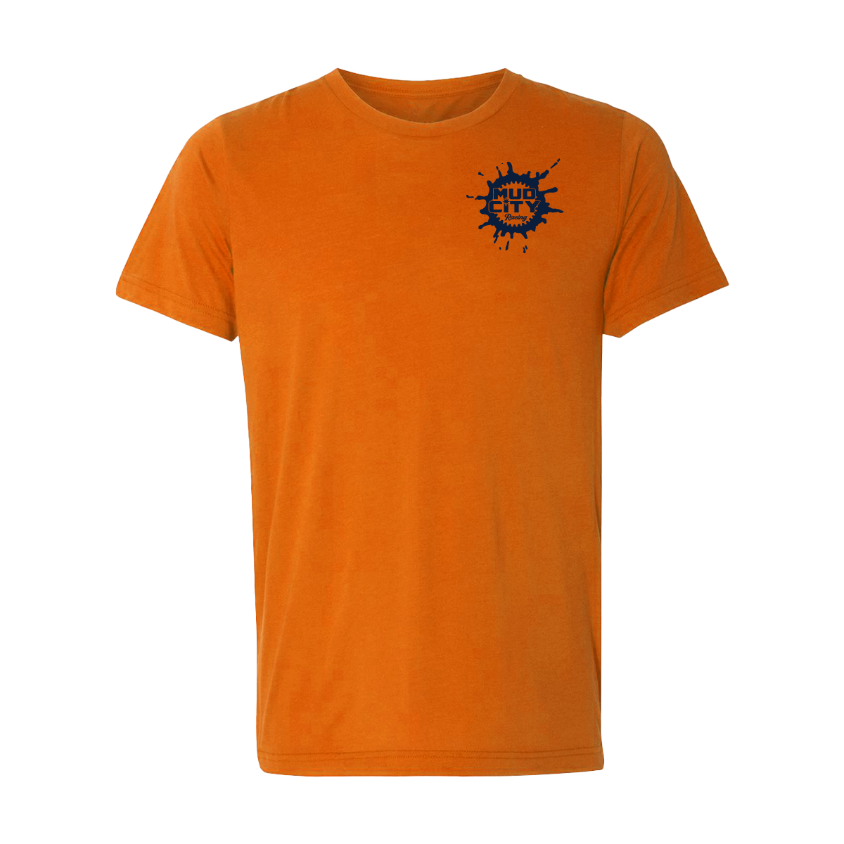 Adult Mud City Racing Tee (solid orange)