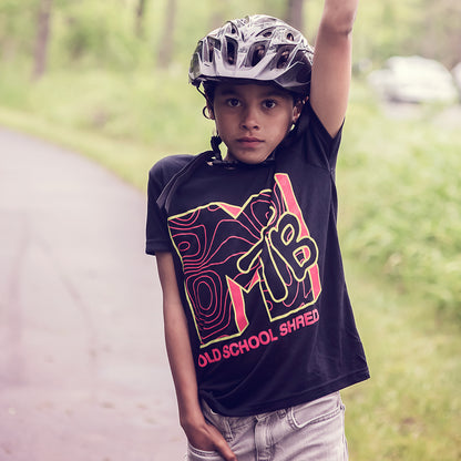 Old School Shred kids triblend