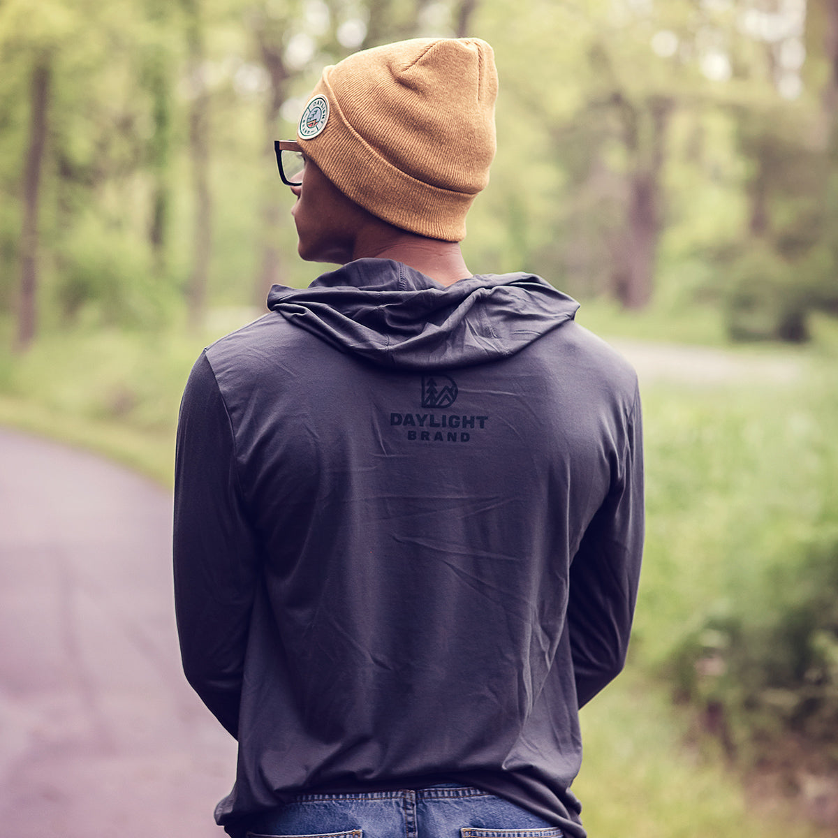 Van Life, hooded long sleeve triblend