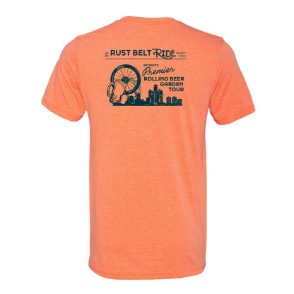 Rust Belt Ride 2026 Tee - orange sorbet