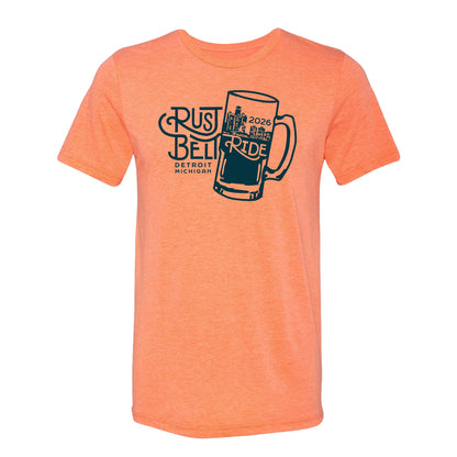 Rust Belt Ride 2026 Tee - orange sorbet
