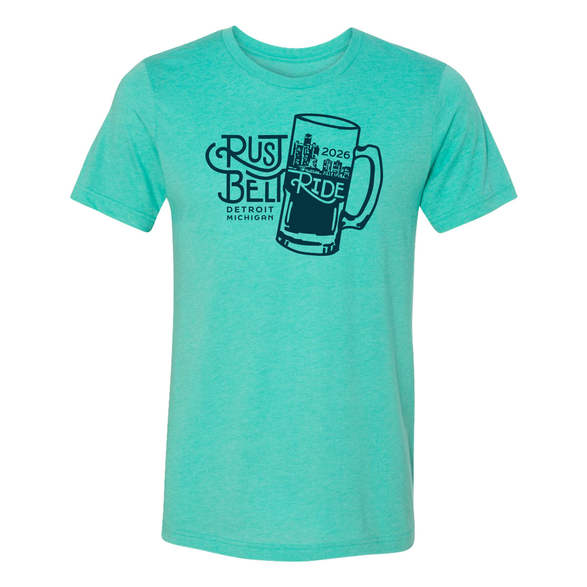 Rust Belt Ride 2026 Tee - seagreen