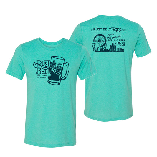 Rust Belt Ride 2026 Tee - seagreen