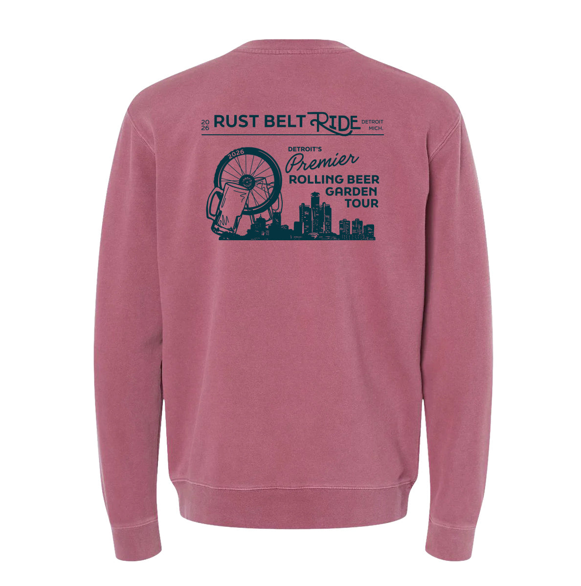 Rust Belt Ride 2026 fleece - berry wine