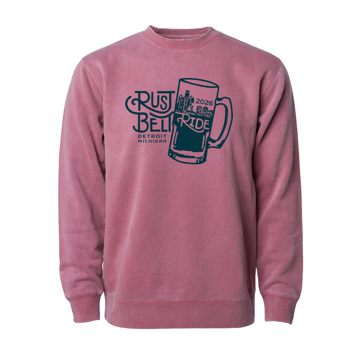 Rust Belt Ride 2026 fleece - berry wine