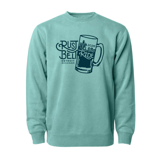 Rust Belt Ride 2026 fleece - seafoam