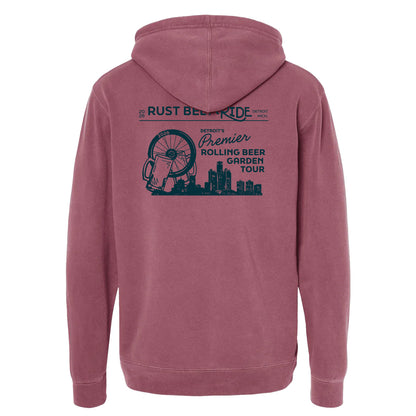Rust Belt Ride 2026 fleece - berry wine