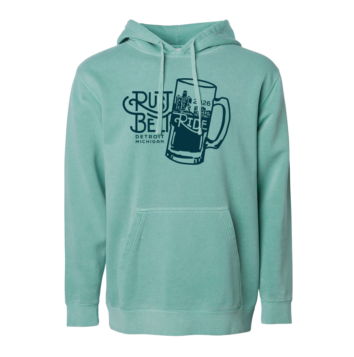 Rust Belt Ride 2026 fleece - seafoam